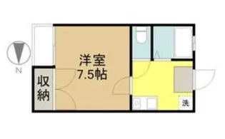 キャビンタウンB棟【1階】の間取り