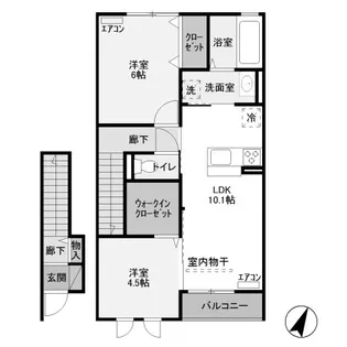 ヴァンヴェール【2階】の間取り