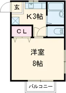 ドミナスB【2階】の間取り