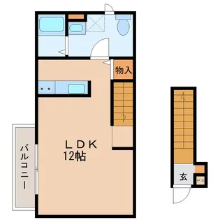 バローニB棟【2階】の間取り