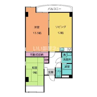 プレジデント高陽【4階】の間取り