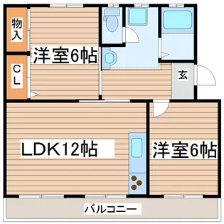 クローバーヒルマンション【2階】の間取り