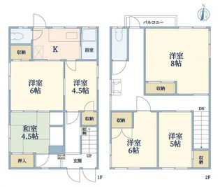 東京都足立区千住旭町【一戸建】の間取り