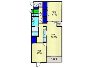 グラン マーベラス【4階】の間取り