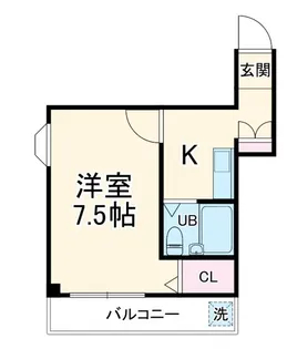 カザリヤマンションC【3階】の間取り