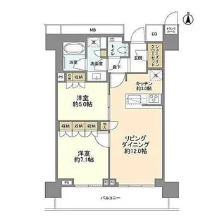 ザ・パークハウス晴海タワーズ クロノレジデンス【33階】の間取り