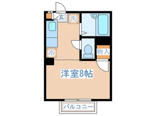 ミュ-高幡【1階】の間取り