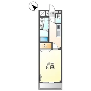 B・Cマンション【2階】の間取り
