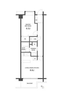 東京都目黒区平町2【マンション】の間取り