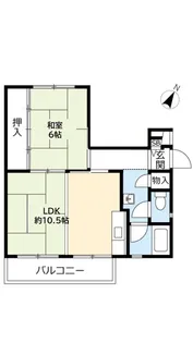UR中登美第三【3階】の間取り