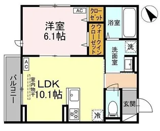 東京都新宿区北新宿3【アパート】の間取り