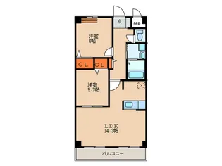 シュテルンハイム2【4階】の間取り