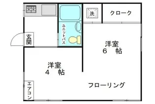 金井荘【1階】の間取り