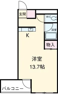 フィールドハウス末広弐番館【2階】の間取り
