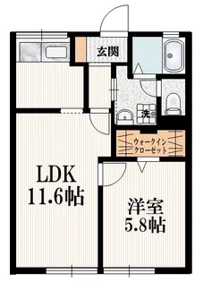 シティハイム さくら壱番館【1階】の間取り