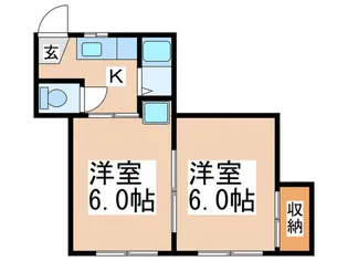 八木ビル【5階】の間取り