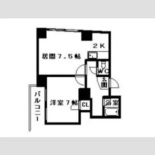 南1西18ビル【5階】の間取り