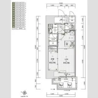 グランフォーレ久留米駅プレミア【13階】の間取り