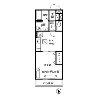 福岡県久留米市津福今町【アパート】の間取り