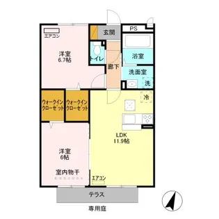 グラン・エスポワール II【1階】の間取り