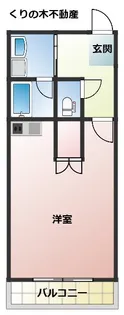 1Rの間取り画像