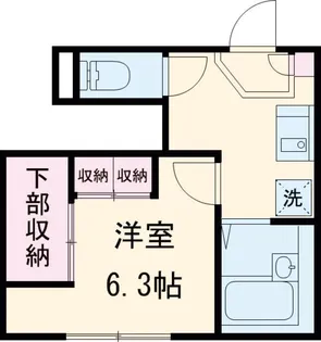 レオパレスブランポルト【1階】の間取り