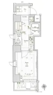 東京都新宿区山吹町【マンション】の間取り