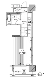 東京都港区麻布十番2【マンション】の間取り