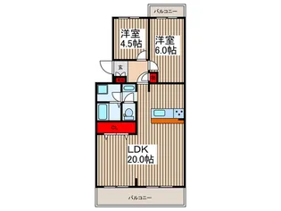 鷲崎ガ-デン・シャトレ【3階】の間取り