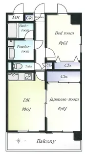 CASA PARO ALTO【7階】の間取り