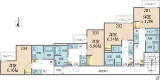 カインドネス中央林間【2階】の間取り