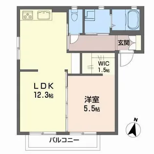 グリーンガーデンC【1階】の間取り