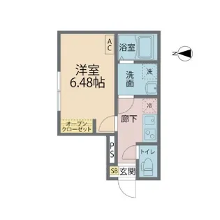 カインドネス南橋本【1階】の間取り