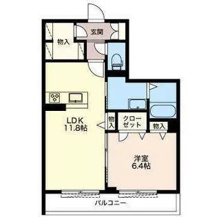 ガーデンコート A棟【2階】の間取り