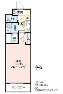 クレール志村【1階】の間取り