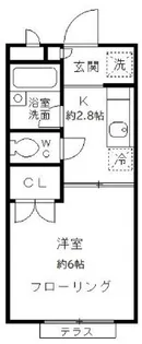 リベール玉川【1階】の間取り