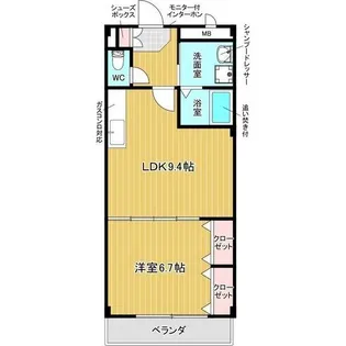 岐阜県多治見市錦町2【マンション】の間取り