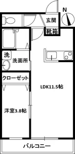 グランシャリオ阿佐ヶ谷【2階】の間取り
