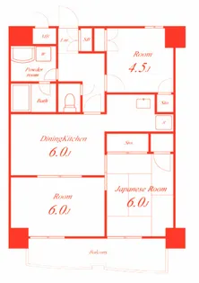 鎧橋ビル【6階】の間取り