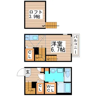 Fine Court仙台卸町の間取り