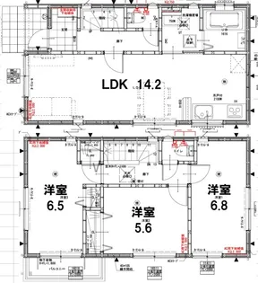 埼玉県三郷市新和1【一戸建】の間取り