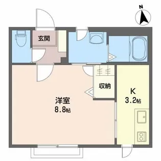 リエールII【1階】の間取り