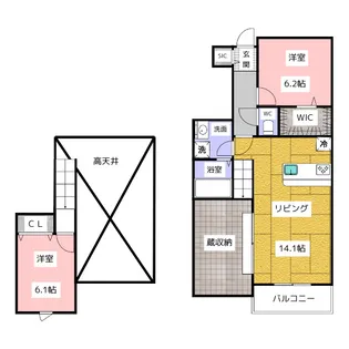 Casa.Dolce【1階】の間取り