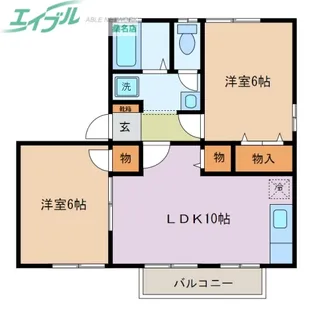 ロイヤルガーデン桑名 C【2階】の間取り