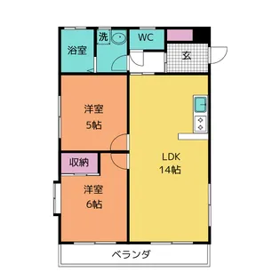 サンヒルズ蕨【1階】の間取り