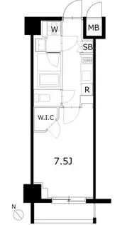 ケーディーエックスレジデンス豊洲【4階】の間取り