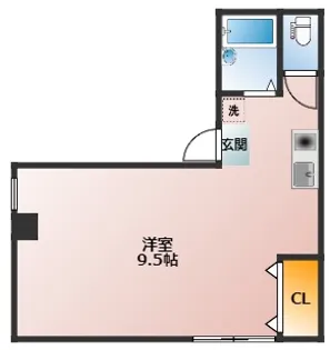 ハッコービル【2階】の間取り