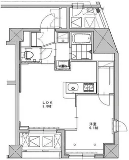 MALULANI千駄ヶ谷【2階】の間取り