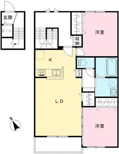 仮称)Novガーデンハウス谷田部 FG棟【2階】の間取り