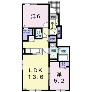 ハーモニー III【1階】の間取り